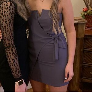 PLUM PURPLE COCKTAIL DRESS